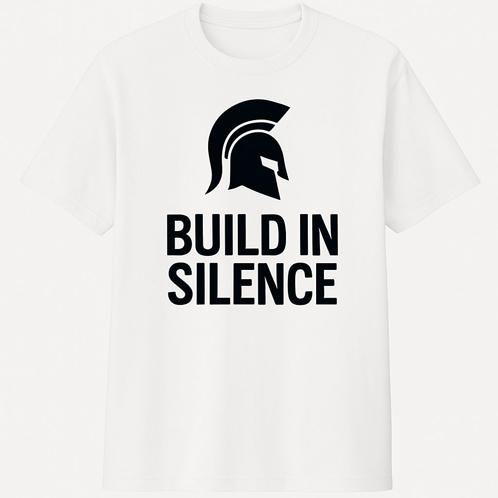 Build In Silence – Discipline Over Noise Tee