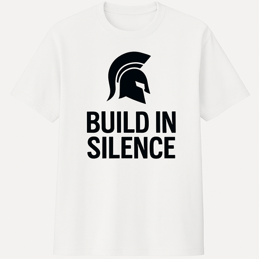 Build In Silence – Discipline Over Noise Tee